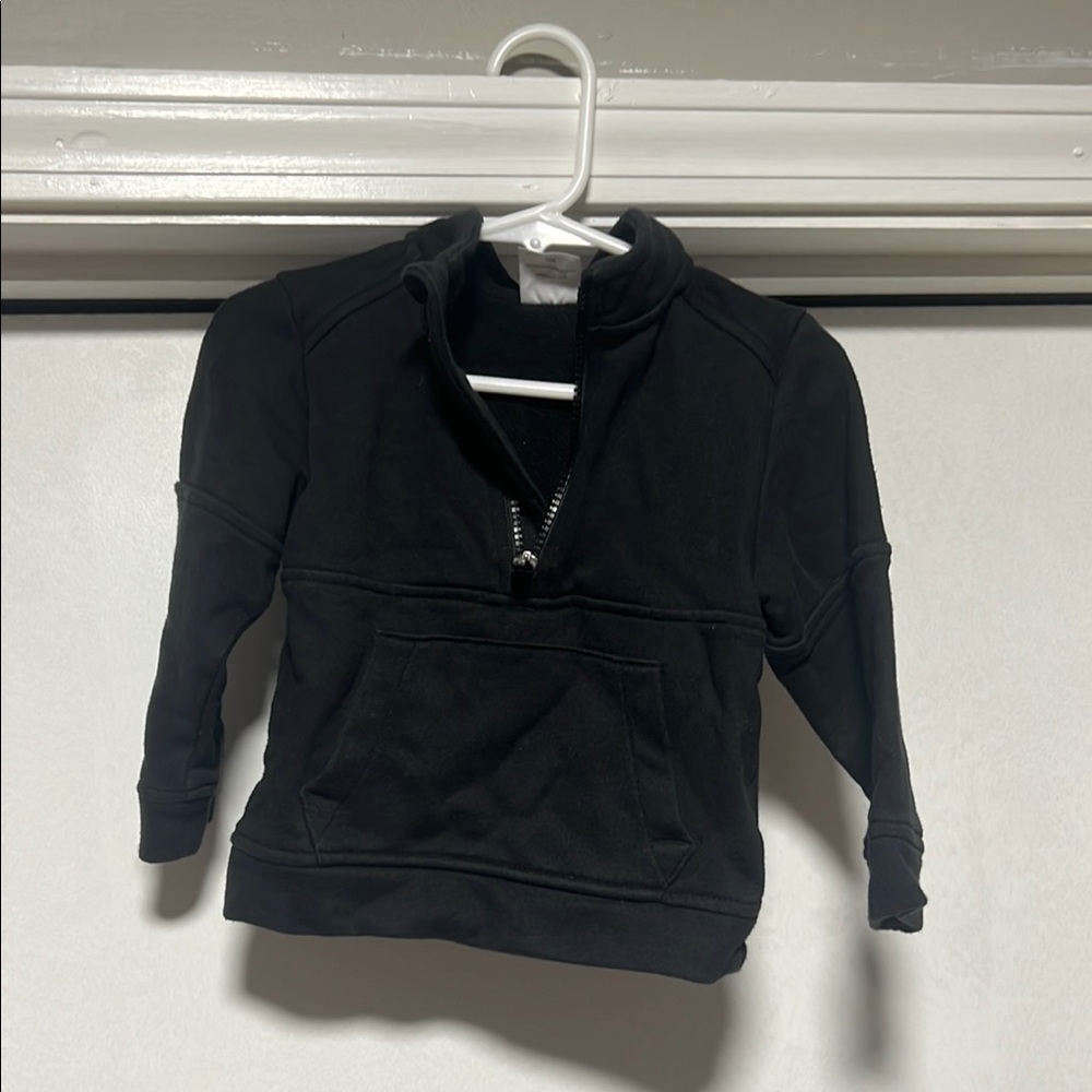 Black Half-Zip Pullover